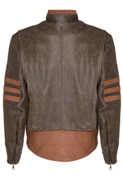X-Men Origins Wolverine Style Leather Jacket as worn by Hugh Jackman