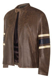 X-Men 3 Wolverine Style Leather Jacket As Worn by Hugh Jackman in The Last Stand