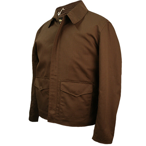 CUSTOM MADE Raiders of the Lost Ark Jacket in Brown or Black Cotton