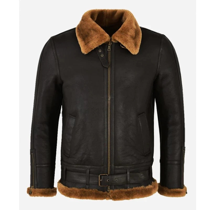 Men's b3 2025 shearling jacket