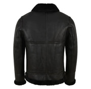 B3 Memphis Belle Sheepskin Flying Jacket Black & Black - NV65