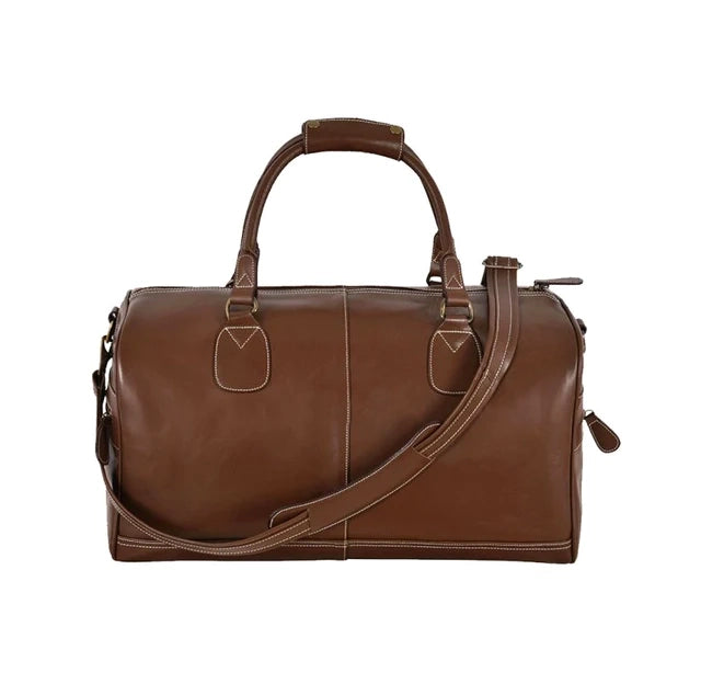 Leather Holdall Travel Bag in Tan or Brown