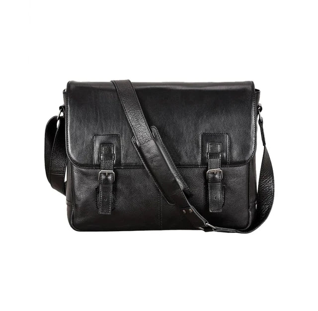 Laptop Leather Messenger Bag Briefcase for Men - Crossbody Bag