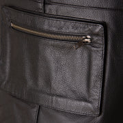 Multi-Pocket Leather Waistcoat for Biking, Hiking, Fishing and many more
