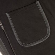 Right Handed Skeet/Shooting Vest in Black Hide with Cotton aspects