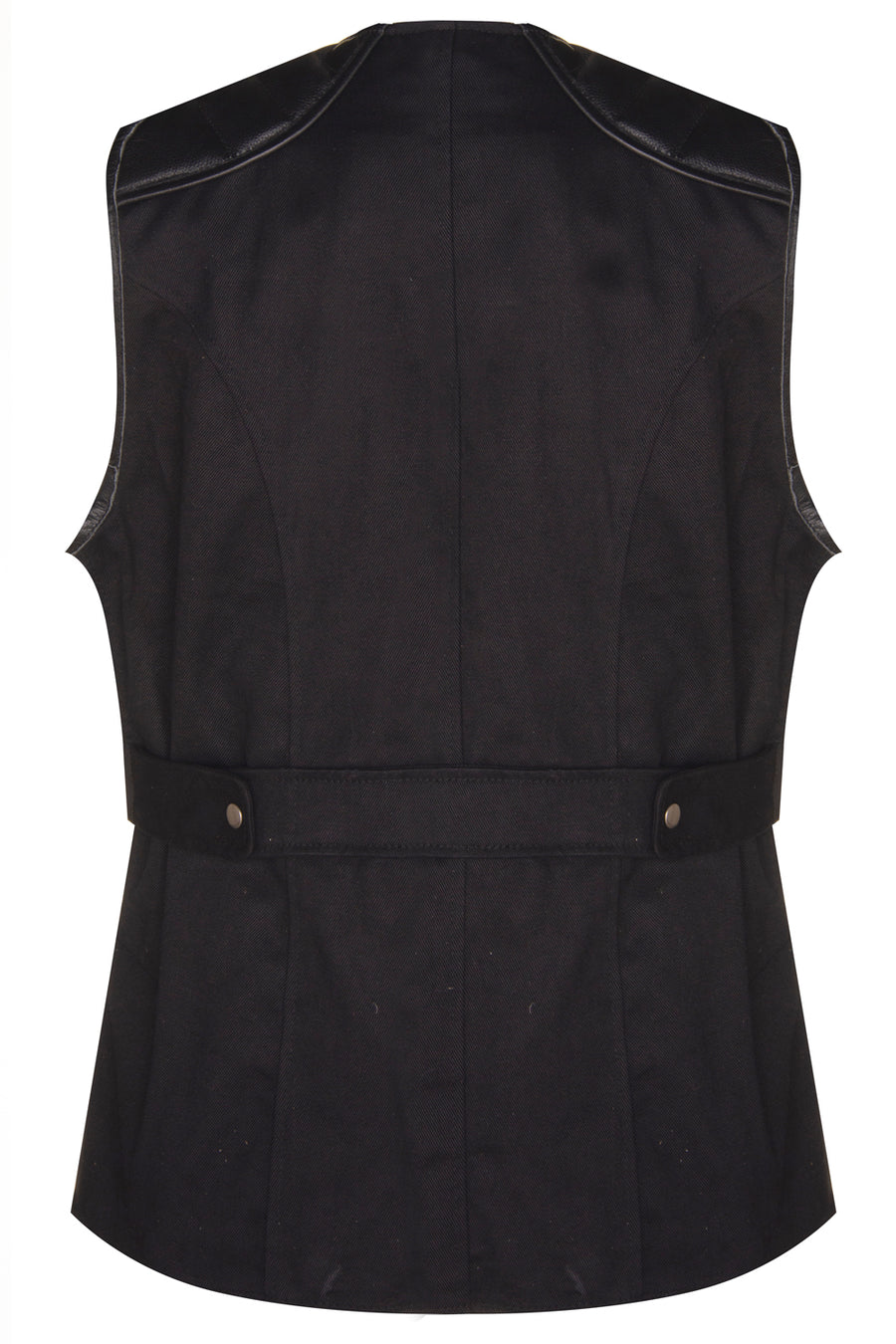 Right Handed Skeet/Shooting Vest in Black Hide with Cotton aspects
