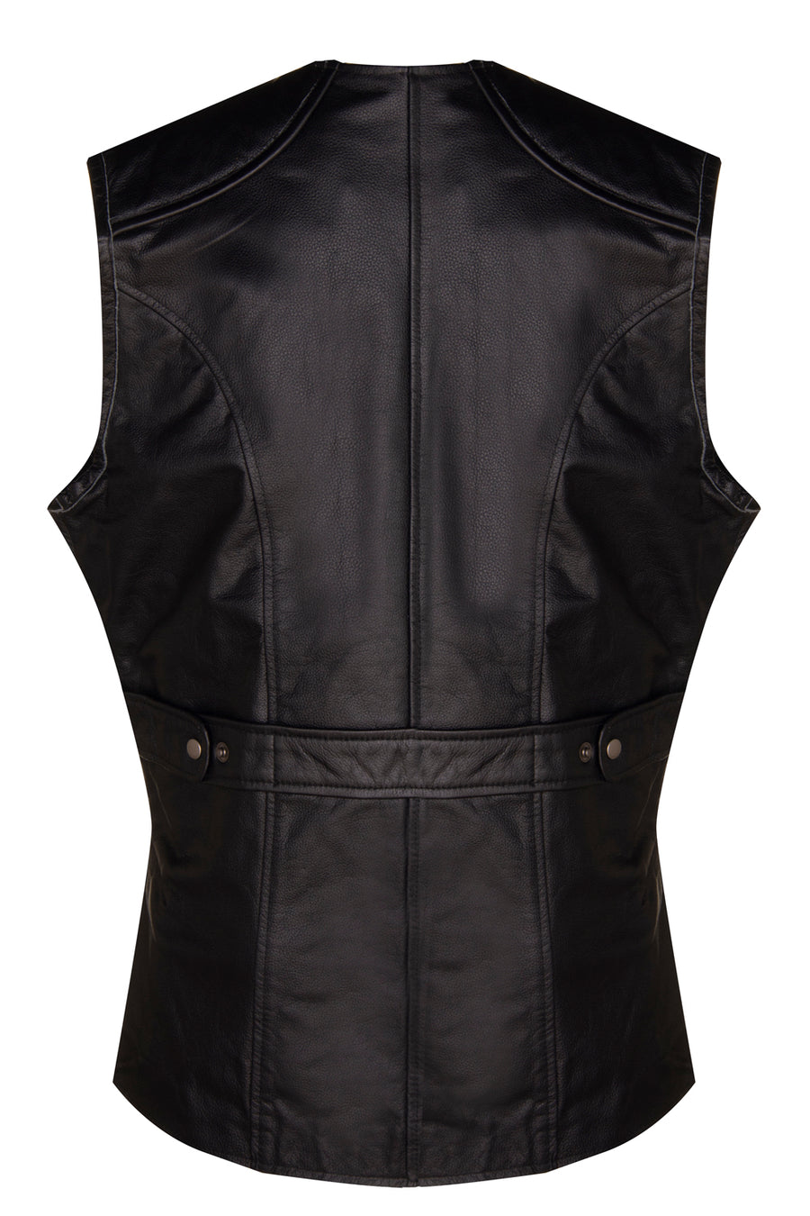 Left Handed Skeet/Shooting Vest in Full BLACK Cow Hide