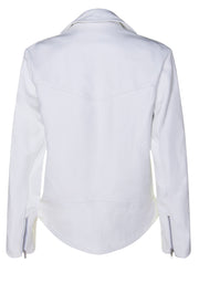 CUSTOM MADE - Ashes to Ashes White Biker Jacket