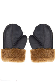 B3 Style Genuine Ginger Sheepskin Leather WW2 Mittens