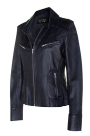 9823 Biker Trend Ladies Leather Jacket