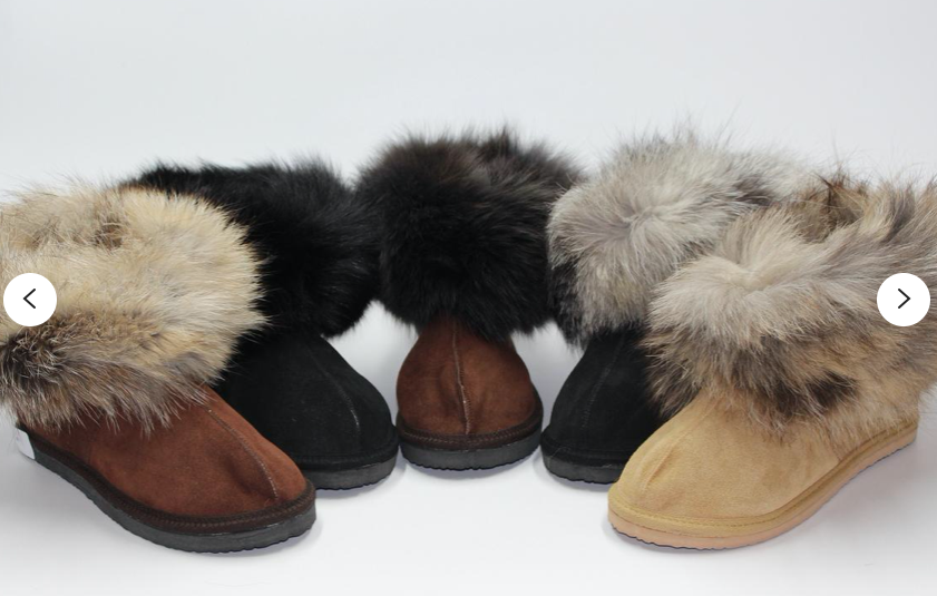 Black / Black Sheepskin Slippers