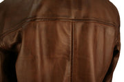 Classic Blouson Jacket in Brown Lambskin - Style 275