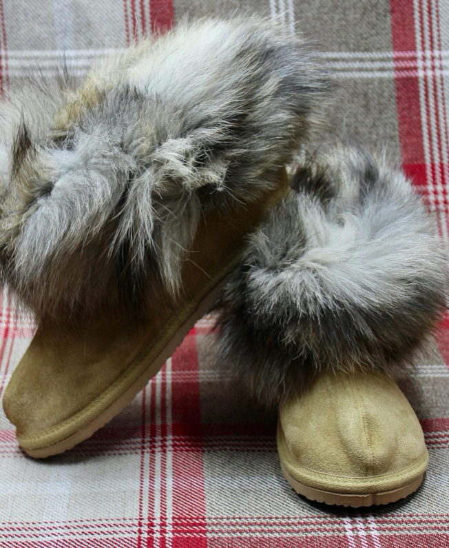 Tan Sheepskin Slippers