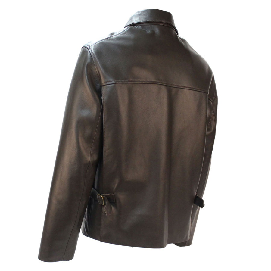 Temple of Doom Jacket in Brown Lambskin Indiana Jones