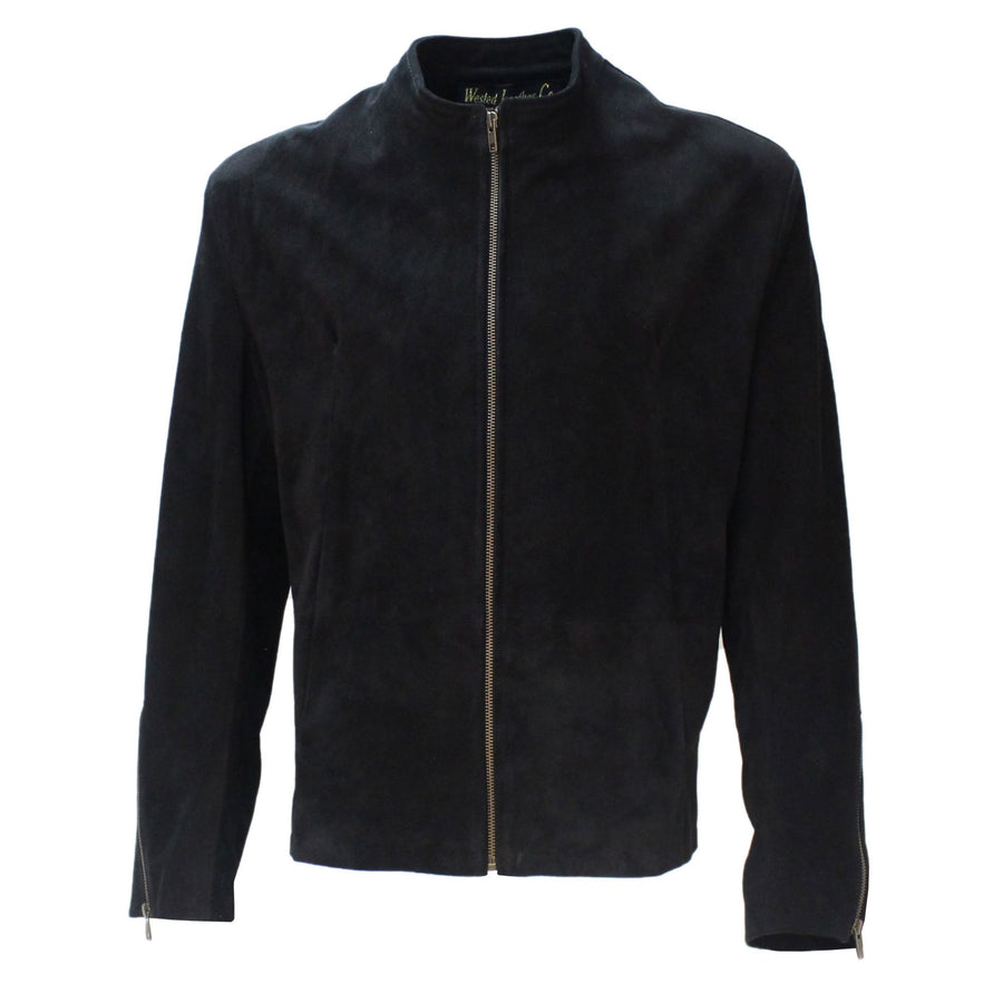 The James Bond Black  London Jacket - Spectre style, Made with Soft Black  Suede