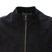 The James Bond Black  London Jacket - Spectre style, Made with Soft Black  Suede