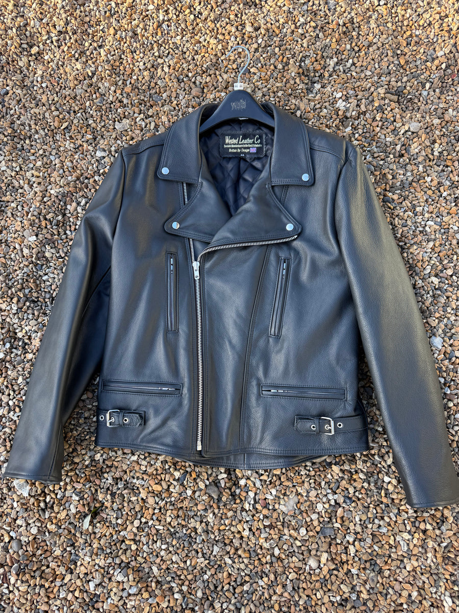 Sale 17112504 Mens Classic Biker Jacket Size 44"