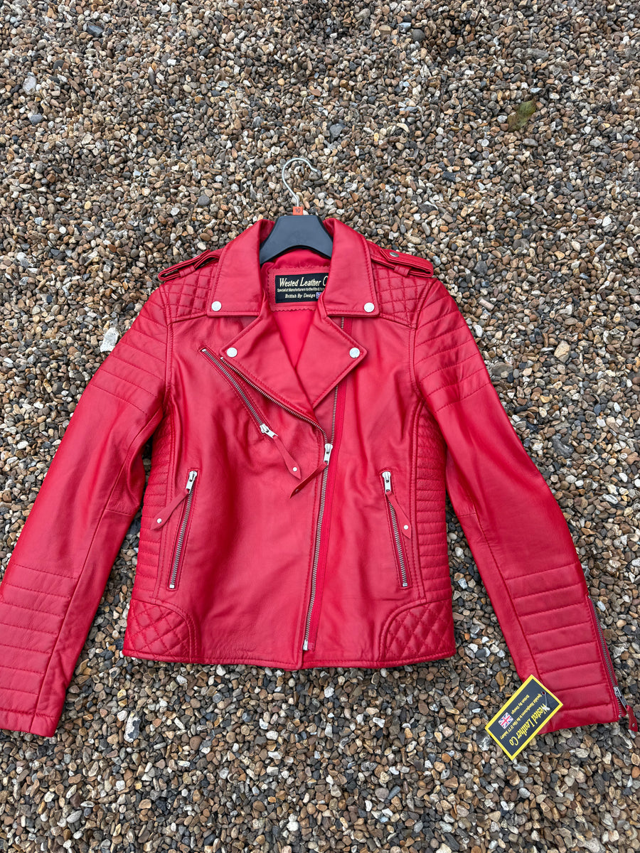 Sale 18112509 Ladies Biker Style Jacket Size 10