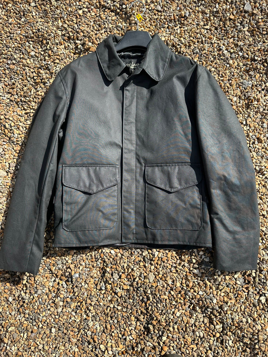 SALE 27032404 Raiders Jacket Black Waxed Cotton Size 40"