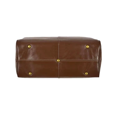 Leather Holdall Travel Bag in Tan or Brown