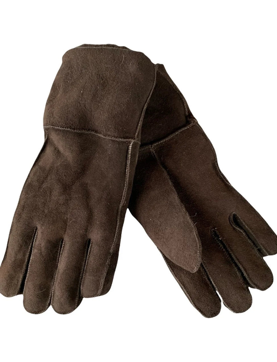 Ladies Sheepskin Gloves, Chocolate, Luxury Gloves