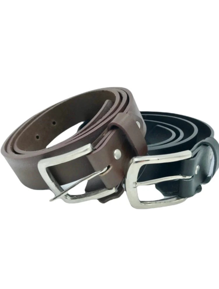 Mens Heavy Hide Adjustable Leather Belt