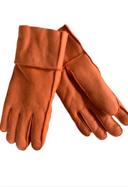 Ladies Sheepskin Nappa Lamb Gloves, Apricot, Ladies Luxury Gloves