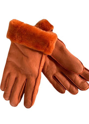 Ladies Sheepskin Nappa Lamb Gloves, Apricot, Ladies Luxury Gloves