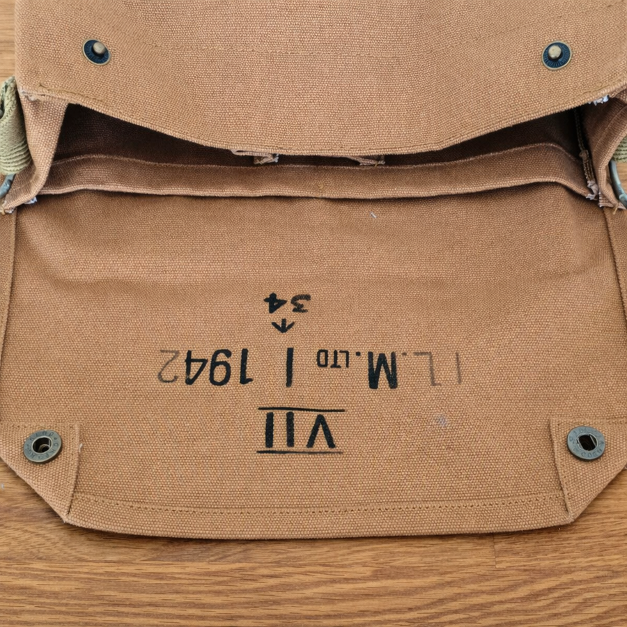 PRE-ORDER: "New" Indiana Jones - Gas Mask Bag With or Without Indiana Jones Leather Strap in Sand