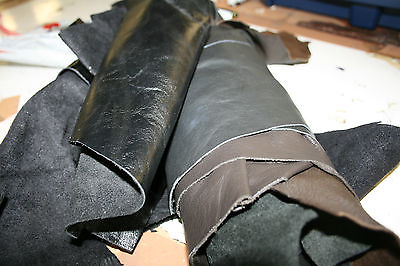 12 Pieces of Mixed Craft Leather, Suede, Lamb, Cow, Scraps, Offcuts, Repair Patches