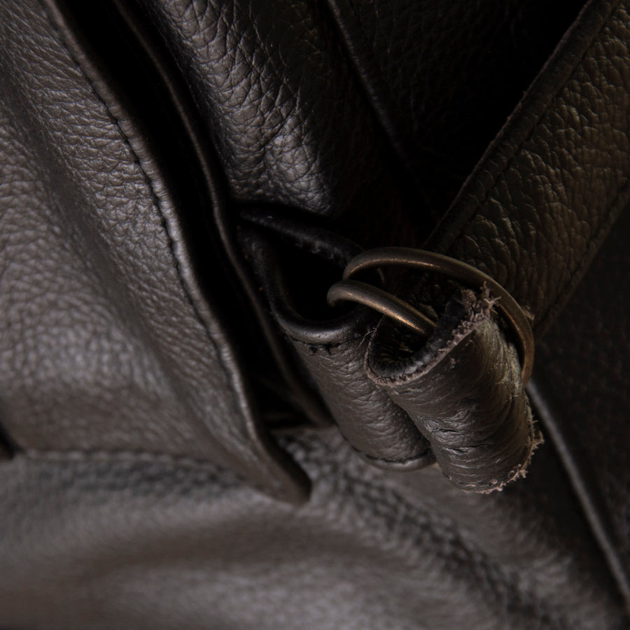 Multi-Pocket Leather Waistcoat for Biking, Hiking, Fishing and many more