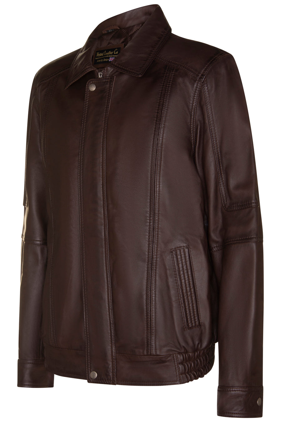Black matte satin blouson jacket – Scott Fraser Collection