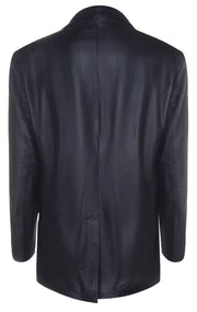Mission Impossible Leather Blazer in Black Lambskin