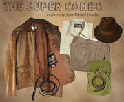 SUPER COMBO Stock Jacket, Shirt, Pants, Webbing Belt, Whip, Bag, Strap. Optional  Extras