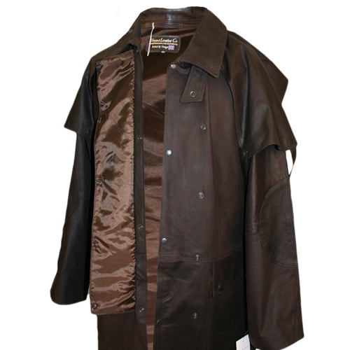 udløser Parlament Placeret Australian Full Length Duster Outback Coat in Nubuck Cowhide Leather –  Wested Leather Co