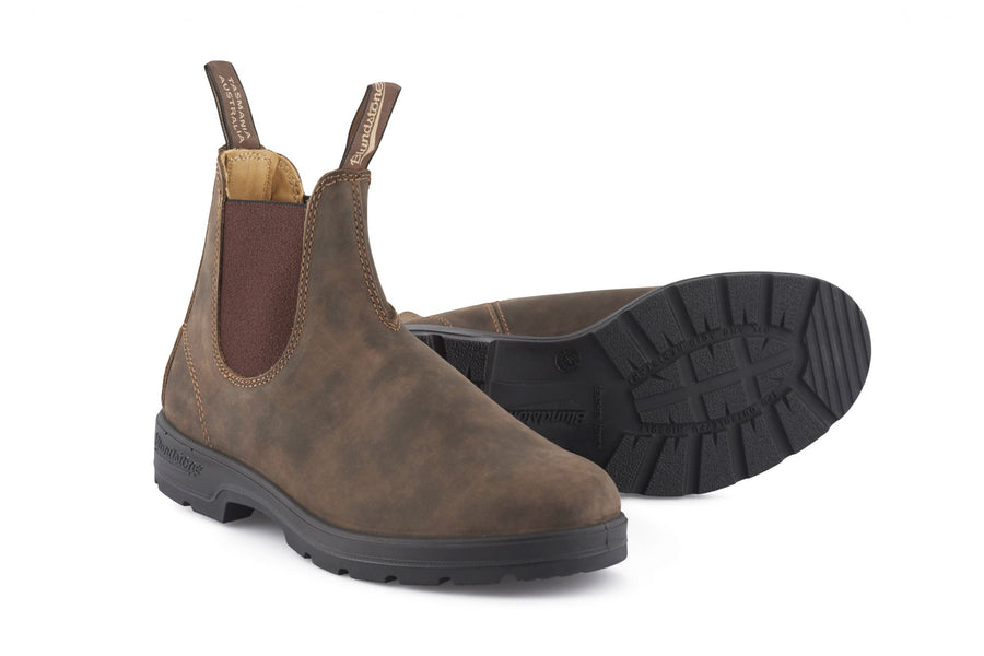 Blundstone 585 Rustic Brown Leather Chelsea Boots
