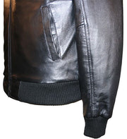 Classic Blouson Jacket in Black Lambskin - Style 275