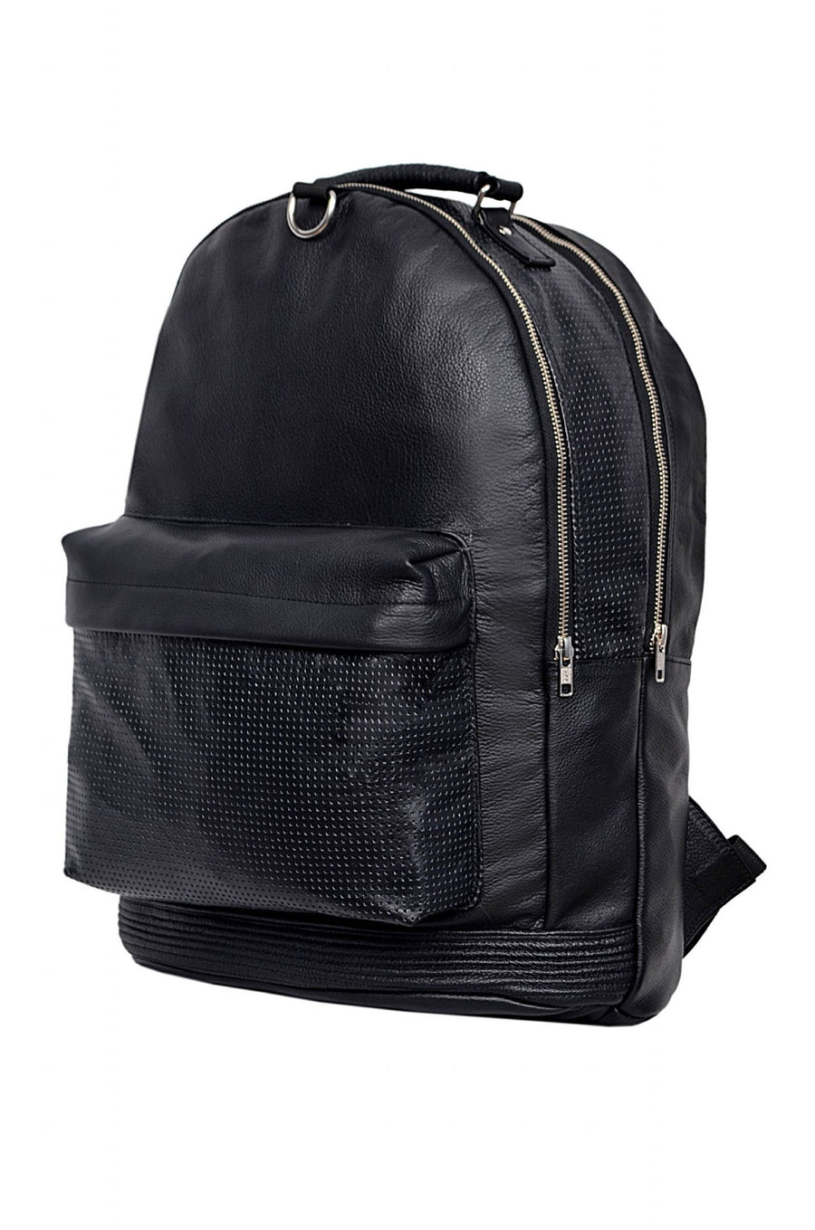 large backpack black stylish duffle travel gym real genuine leather bag 5B3 5D 4247