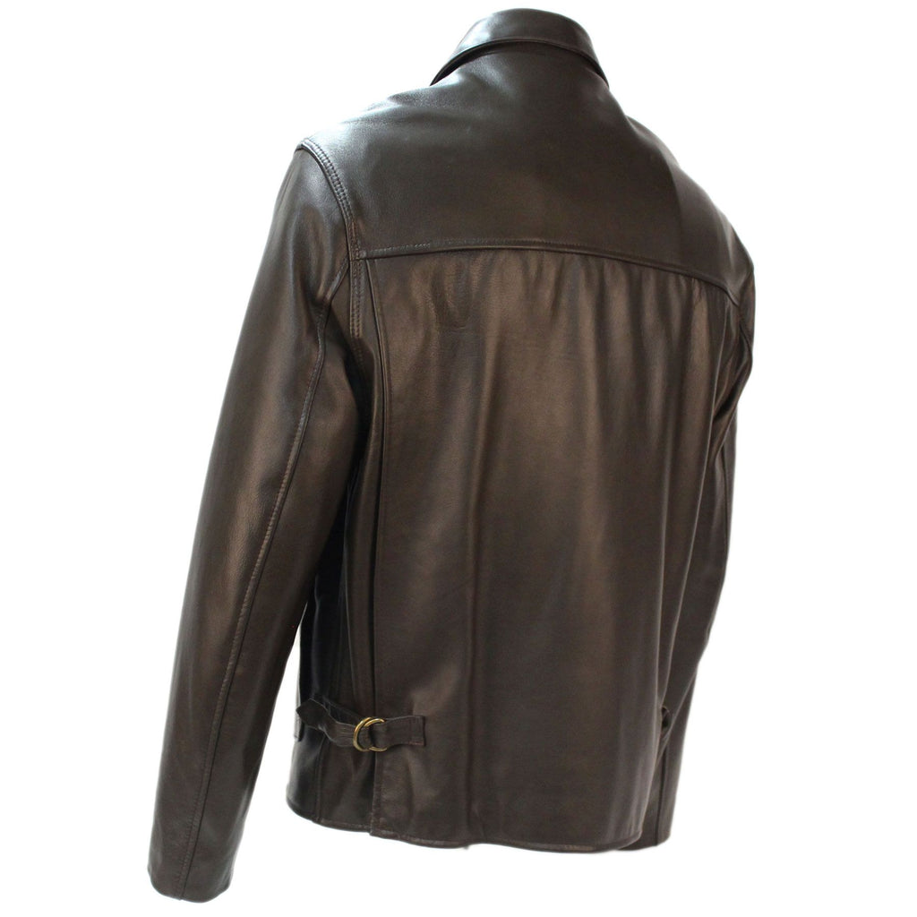 Last Crusade/Crystal Skull Leather Jacket in Brown Lambskin