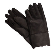 Mens Brown or Black Leather Sheepskin Gloves