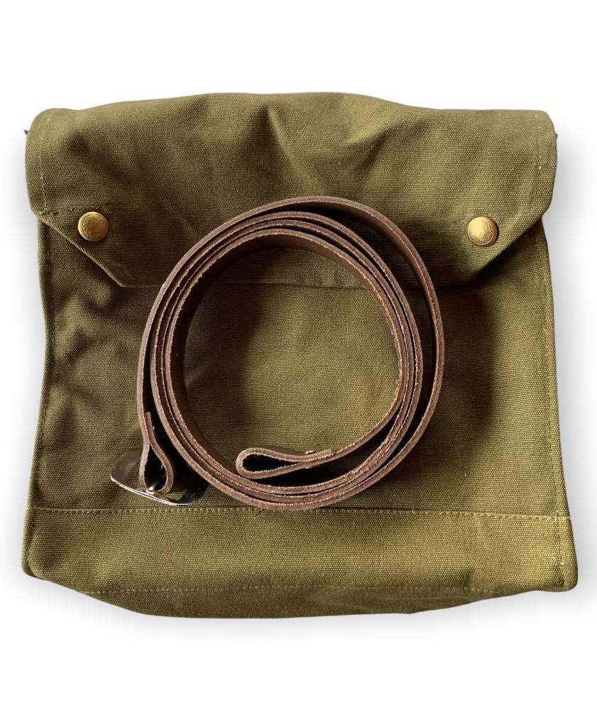 MK VII 1941-42 Gas Mask Bag with Indiana Jones Leather Strap