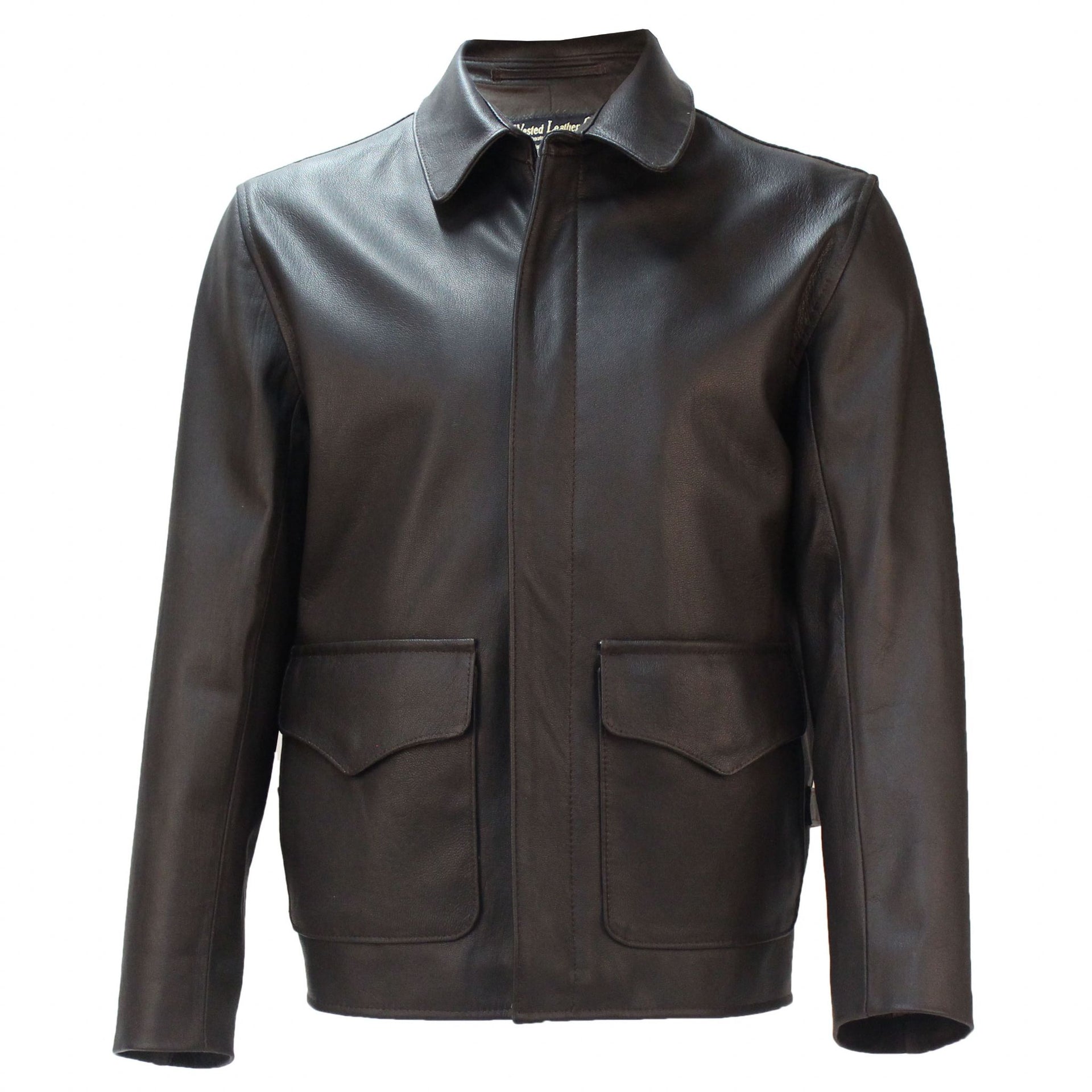 Raiders of the Lost Ark Leather Jacket in Brown Goatskin – Wested ...