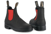 New Blundstone Unisex Style 508 Australian Chelsea Boots - Black Leather / Red