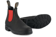 New Blundstone Unisex Style 508 Australian Chelsea Boots - Black Leather / Red