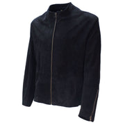 The James Bond Navy London Jacket- Spectre style, Made with Soft Navy Suede